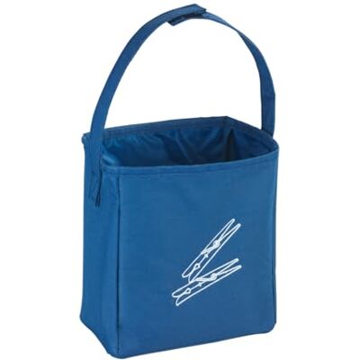 WENKO Wasknijperzak, blauw, polyester, 17 x 19 x 10 cm, blauw WENKO Wasknijperzak, blauw, polyester, 17 x 19 x 10 cm, blauw