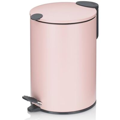 kela Cosmetica-emmer 3L roze mat silent close deksel pedaalemmer badkamer MATS badkamer prullenbak met binnenemmer en handvat kela Cosmetica-emmer 3L roze mat silent close deksel pedaalemmer badkamer MATS badkamer prullenbak met binnenemmer en handvat
