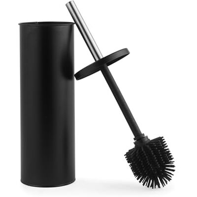 Beldray Toiletborstel & Houder – Antiaanbaklaag, Krasbestendig Siliconen Bristles, Splash Proof, Discreet Gesloten Topdesign, Lange Handel, Easy Clean Hygiënische Head, Resists Staining, Zwart Beldray Toiletborstel & Houder – Antiaanbaklaag, Krasbestendig Siliconen Bristles, Splash Proof, Discreet Gesloten Topdesign, Lange Handel, Easy Clean Hygiënische Head, Resists Staining, Zwart
