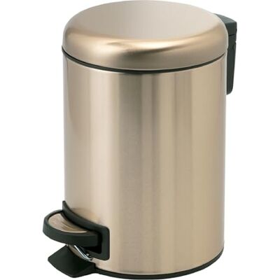 Gedy G-Potty badkamerafvalemmer goud 5 liter, afmetingen 27,5 x 20,6 x 26,8 cm, roestvrij staal en PP-badmand met softsluiting, afneembare mand, R&S Design, 2 jaar garantie Gedy G-Potty badkamerafvalemmer goud 5 liter, afmetingen 27,5 x 20,6 x 26,8 cm, roestvrij staal en PP-badmand met softsluiting, afneembare mand, R&S Design, 2 jaar garantie