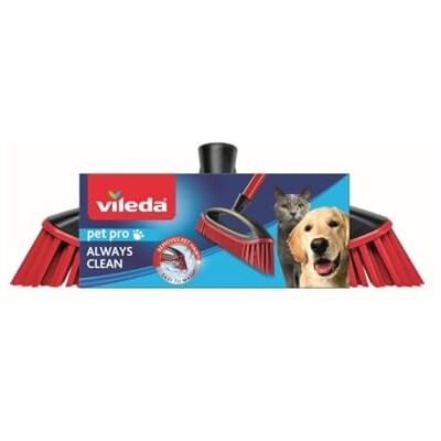 Vileda Always Clean Rubberen bezem, trekt vuil en dierenharen aan en verzamelt, voor alle soorten vloeren, gemakkelijk te reinigen, handgreep niet inbegrepen Vileda Always Clean Rubberen bezem, trekt vuil en dierenharen aan en verzamelt, voor alle soorten vloeren, gemakkelijk te reinigen, handgreep niet inbegrepen