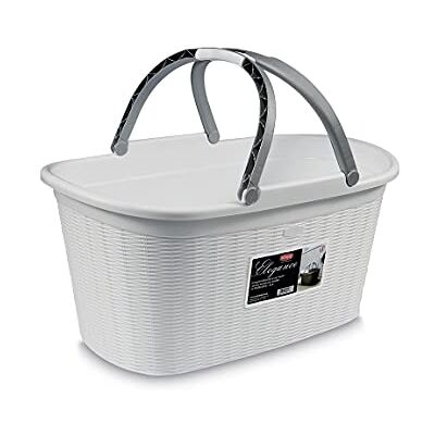 Stefanplast Elegance 3863300 mand, kunststof, wit, 38 x 58 x 28 cm Stefanplast Elegance 3863300 mand, kunststof, wit, 38 x 58 x 28 cm