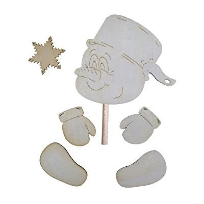 Petra's Bastel News Sneeuwmankop 180 mm met 2 handschoenen en 2 schoenen met (diameter 10 mm 200 mm lang) en bevestiging voor ronde houten stangen, 18 x 24 x 5 cm Petra's Bastel News Sneeuwmankop 180 mm met 2 handschoenen en 2 schoenen met (diameter 10 mm 200 mm lang) en bevestiging voor ronde houten stangen, 18 x 24 x 5 cm