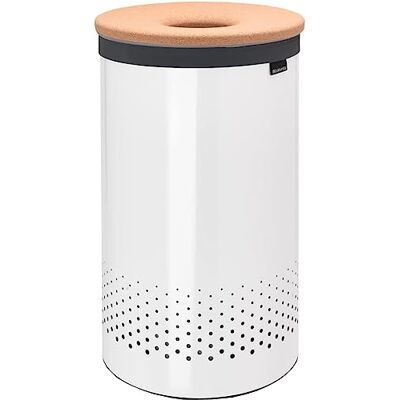 Brabantia Wasbox Kurken Deksel Quick-Drop Opening Uitneembare Waszak Klittenband Machinewasbaar Kunststof Onderkant Ventilatiegaten Corrosiebestendige Materialen White 60 L Brabantia Wasbox Kurken Deksel Quick-Drop Opening Uitneembare Waszak Klittenband Machinewasbaar Kunststof Onderkant Ventilatiegaten Corrosiebestendige Materialen White 60 L