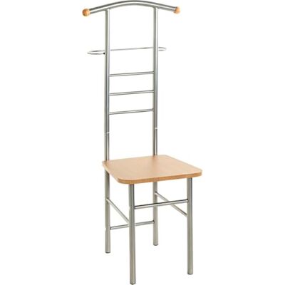 HAKU Valet met zitting Multifunctionele Valet met Zitting Aluminium, Beuken, MDF, Metaal Afmetingen: B 46 x H 119 x D 50 cm, Stijl: Modern HAKU Valet met zitting Multifunctionele Valet met Zitting Aluminium, Beuken, MDF, Metaal Afmetingen: B 46 x H 119 x D 50 cm, Stijl: Modern