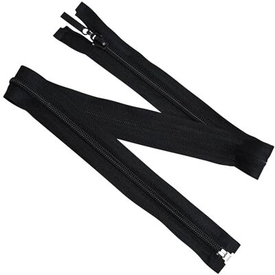 AERZETIX Set van 6 spiraalritssluitingen nr. 5 65 cm scheidbaar zwart met trekker decoratie voor kleding accessoires zakken naaien DIY AERZETIX Set van 6 spiraalritssluitingen nr. 5 65 cm scheidbaar zwart met trekker decoratie voor kleding accessoires zakken naaien DIY
