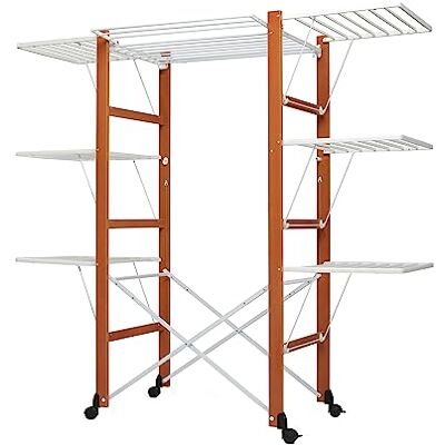 Foppapedretti Ursus 9900421506 droogrek, Misura Aperto H164 P80 L176 cm, walnoot Foppapedretti Ursus 9900421506 droogrek, Misura Aperto H164 P80 L176 cm, walnoot