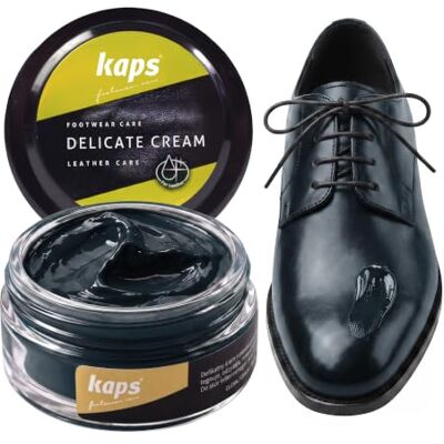 Kaps Delicate Cream Professionele crème Schoencrème en verzorging voor het reinigen en opfrissen van natuurlijk leer en kunstleer (50 ml) Pour cuir naturel et synthétique, soin nourrissant pour chaussures, plusieurs couleurs 50ml - 1.70 fl.oz. Kaps Delicate Cream Professionele crème Schoencrème en verzorging voor het reinigen en opfrissen van natuurlijk leer en kunstleer (50 ml) Pour cuir naturel et synthétique, soin nourrissant pour chaussures, plusieurs couleurs 50ml - 1.70 fl.oz.