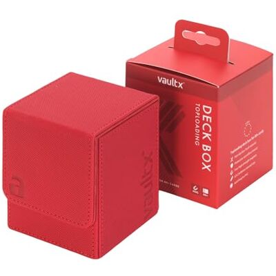 Vault X ® Large eXo-Tec Premium Deck Box Groot formaat Opbergbox voor kaarten met meer dan 100 vakjes PVC-vrije kaarthouder voor TCG (Rood) Vault X ® Large eXo-Tec Premium Deck Box Groot formaat Opbergbox voor kaarten met meer dan 100 vakjes PVC-vrije kaarthouder voor TCG (Rood)