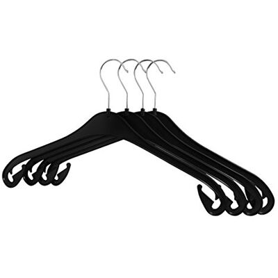 RSR Hangers 50 stuks NA kunststof kleerhangers 47 cm 360° draaibare haak kunststof zwart RSR Hangers 50 stuks NA kunststof kleerhangers 47 cm 360° draaibare haak kunststof zwart