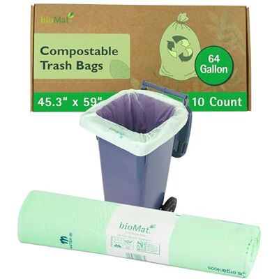 bioMat ® Composteerbare vuilniszakken, 240 l, 10 stuks bioMat ® Composteerbare vuilniszakken, 240 l, 10 stuks