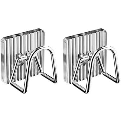 Wagoodter 2 stuks sponshouder voor keuken, keukenspoelbak, sponshouder, waterdichte haak, keukenaccessoires voor opslag en afdruipen thuis (transparant) Wagoodter 2 stuks sponshouder voor keuken, keukenspoelbak, sponshouder, waterdichte haak, keukenaccessoires voor opslag en afdruipen thuis (transparant)