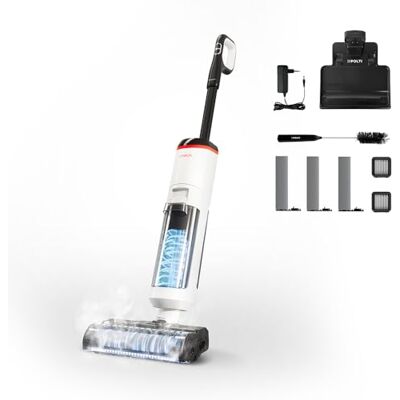 Polti Rollysteam WD50C Draadloze vaatwasser met stoom- en zuigfunctie, 450 W, volledige reiniging in één stap, draadloos, reinigingsauto, wit Polti Rollysteam WD50C Draadloze vaatwasser met stoom- en zuigfunctie, 450 W, volledige reiniging in één stap, draadloos, reinigingsauto, wit