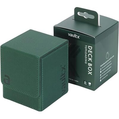 Vault X ® Large eXo-Tec Premium Deck Box Groot formaat Opbergbox voor kaarten met meer dan 100 vakjes PVC-vrije kaarthouder voor TCG (Groen) Vault X ® Large eXo-Tec Premium Deck Box Groot formaat Opbergbox voor kaarten met meer dan 100 vakjes PVC-vrije kaarthouder voor TCG (Groen)