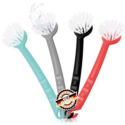 com-four ® 4 x afwasborstel, keukenborstel om te wassen, met nylon borstelharen, kunststof, ca. 26 cm com-four ® 4 x afwasborstel, keukenborstel om te wassen, met nylon borstelharen, kunststof, ca. 26 cm