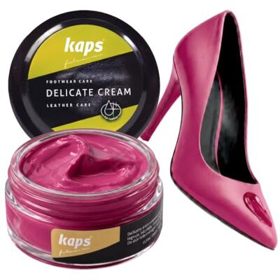 Kaps Delicate Cream Professionele crème Schoencrème en verzorging voor het reinigen en opfrissen van natuurlijk leer en kunstleer (50 ml) Pour cuir naturel et synthétique, soin nourrissant pour chaussures, plusieurs couleurs 50ml - 1.70 fl.oz. Kaps Delicate Cream Professionele crème Schoencrème en verzorging voor het reinigen en opfrissen van natuurlijk leer en kunstleer (50 ml) Pour cuir naturel et synthétique, soin nourrissant pour chaussures, plusieurs couleurs 50ml - 1.70 fl.oz.