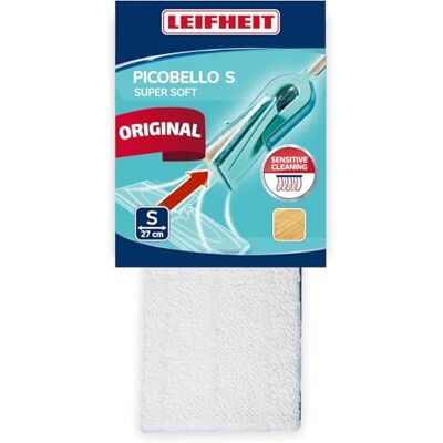 Leifheit Extra zachte reinigingsafdekking van voor Picobello S vloer dweilen, vervangende hoes voor zeer kwetsbare vloeren, wasbare dweil in de wasmachine Leifheit Extra zachte reinigingsafdekking van voor Picobello S vloer dweilen, vervangende hoes voor zeer kwetsbare vloeren, wasbare dweil in de wasmachine