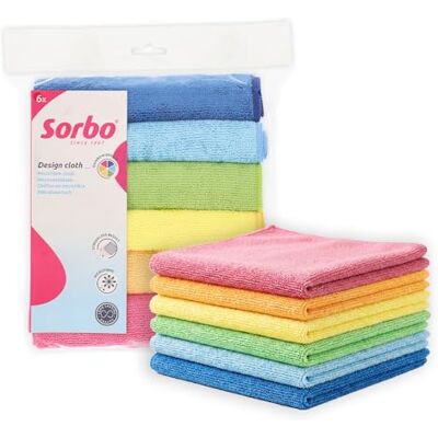 Sorbo Microvezeldoeken 40 x 40 cm, 6 stuks Sorbo Microvezeldoeken 40 x 40 cm, 6 stuks