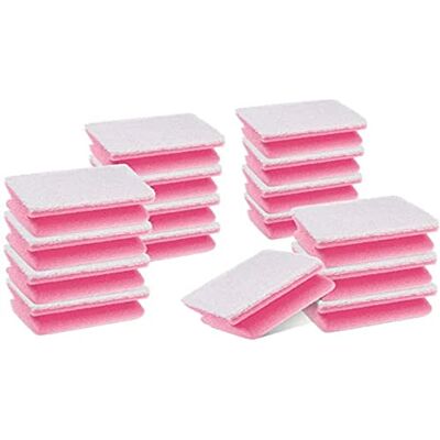 Scotch-Brite Bad, Schraspons, 16 stuks per set, voor het reinigen van gevoelige oppervlakken zoals glas, chroom en keramiek Scotch-Brite Bad, Schraspons, 16 stuks per set, voor het reinigen van gevoelige oppervlakken zoals glas, chroom en keramiek
