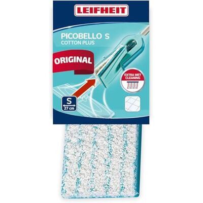 Leifheit Picobello S Cotton Plus voor vloerwisser Picobello S, mop voor hardnekkig vuil, mop voor stenen vloeren en tegels Leifheit Picobello S Cotton Plus voor vloerwisser Picobello S, mop voor hardnekkig vuil, mop voor stenen vloeren en tegels