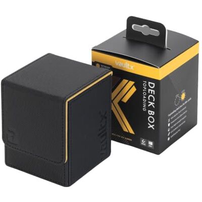 Vault X Exo-Tec Modulaire Top Open Box voor 100+ TCC-kaarten, magnetisch deksel, compatibel met Commander en Standard-kaarten (zwart/geel) Vault X Exo-Tec Modulaire Top Open Box voor 100+ TCC-kaarten, magnetisch deksel, compatibel met Commander en Standard-kaarten (zwart/geel)
