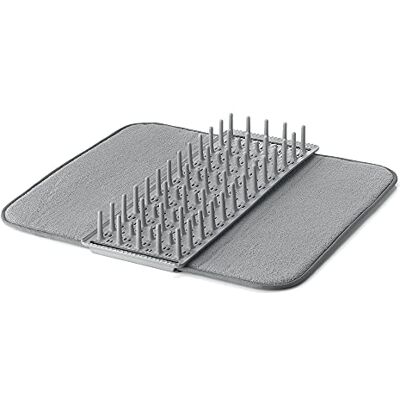 Guzzini Dry&Safe afdruipmat 100% Post Consumer gerecycled kunststof, mat grijs, 12 borden Guzzini Dry&Safe afdruipmat 100% Post Consumer gerecycled kunststof, mat grijs, 12 borden
