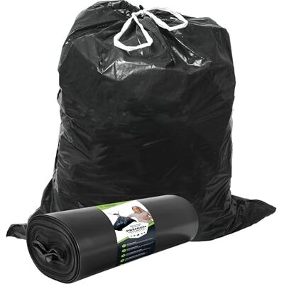 ELES VIDA Vuilniszakken 60 l zwart met TAPE scheurvast XXL vuilniszakken 40 µ dik gerecycled LDPE grote vuilniszak 60 liter vuilniszakken huishoudelijk, commercieel 25 zakken ELES VIDA Vuilniszakken 60 l zwart met TAPE scheurvast XXL vuilniszakken 40 µ dik gerecycled LDPE grote vuilniszak 60 liter vuilniszakken huishoudelijk, commercieel 25 zakken