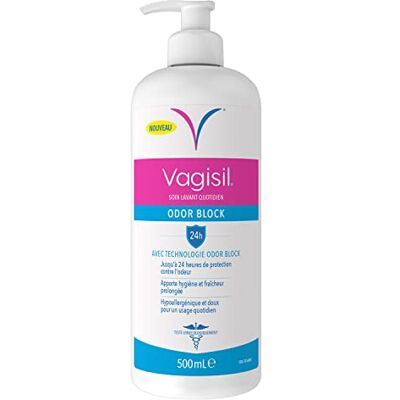 Vagisil Odor Block Intieme verzorging voor de dagelijkse hygiëne van vrouwen, 24 uur geurbescherming, hypoallergeen, voor vertrouwen de hele dag, 500 ml Vagisil Odor Block Intieme verzorging voor de dagelijkse hygiëne van vrouwen, 24 uur geurbescherming, hypoallergeen, voor vertrouwen de hele dag, 500 ml