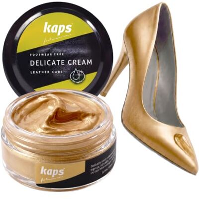 Kaps Delicate Cream Professionele crème Schoencrème en verzorging voor het reinigen en opfrissen van natuurlijk leer en kunstleer (50 ml) Pour cuir naturel et synthétique, soin nourrissant pour chaussures, plusieurs couleurs 50ml - 1.70 fl.oz. Kaps Delicate Cream Professionele crème Schoencrème en verzorging voor het reinigen en opfrissen van natuurlijk leer en kunstleer (50 ml) Pour cuir naturel et synthétique, soin nourrissant pour chaussures, plusieurs couleurs 50ml - 1.70 fl.oz.