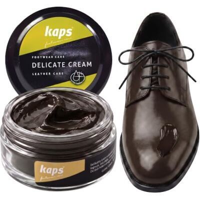 Kaps Delicate Cream Professionele crème Schoencrème en verzorging voor het reinigen en opfrissen van natuurlijk leer en kunstleer (50 ml) Pour cuir naturel et synthétique, soin nourrissant pour chaussures, plusieurs couleurs 50ml - 1.70 fl.oz. Kaps Delicate Cream Professionele crème Schoencrème en verzorging voor het reinigen en opfrissen van natuurlijk leer en kunstleer (50 ml) Pour cuir naturel et synthétique, soin nourrissant pour chaussures, plusieurs couleurs 50ml - 1.70 fl.oz.