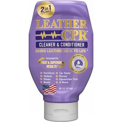 Leather CPR CPR Cleaning Products 532 ml fles dermatologisch getest, leerreiniger en conditioner 100% irritatievrij voor je huis Leather CPR CPR Cleaning Products 532 ml fles dermatologisch getest, leerreiniger en conditioner 100% irritatievrij voor je huis