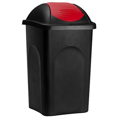 Stefanplast Keukenafvalemmer van kunststof met kanteldeksel, 60 liter, kleurkeuze Stefanplast Keukenafvalemmer van kunststof met kanteldeksel, 60 liter, kleurkeuze