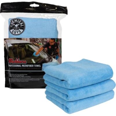 Chemical Guys Workhorse Professionele microvezel handdoek blauw 40,6 x 3 verpakkingen Chemical Guys Workhorse Professionele microvezel handdoek blauw 40,6 x 3 verpakkingen