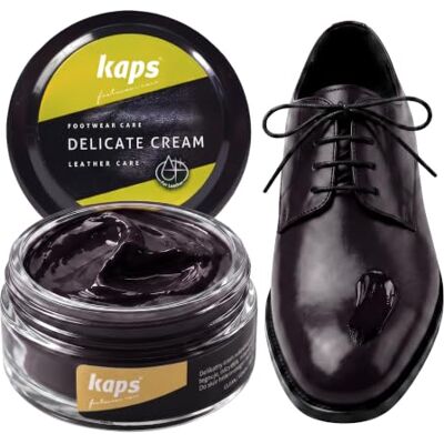 Kaps Delicate Cream Professionele crème Schoencrème en verzorging voor het reinigen en opfrissen van natuurlijk leer en kunstleer (50 ml) Pour cuir naturel et synthétique, soin nourrissant pour chaussures, plusieurs couleurs 50ml - 1.70 fl.oz. Kaps Delicate Cream Professionele crème Schoencrème en verzorging voor het reinigen en opfrissen van natuurlijk leer en kunstleer (50 ml) Pour cuir naturel et synthétique, soin nourrissant pour chaussures, plusieurs couleurs 50ml - 1.70 fl.oz.