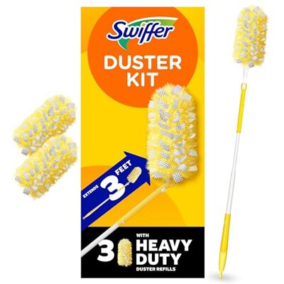 Swiffer 360 Dusters starterset met uittrekbare handgreep, 3 navullingen voor plumeau Swiffer 360 Dusters starterset met uittrekbare handgreep, 3 navullingen voor plumeau