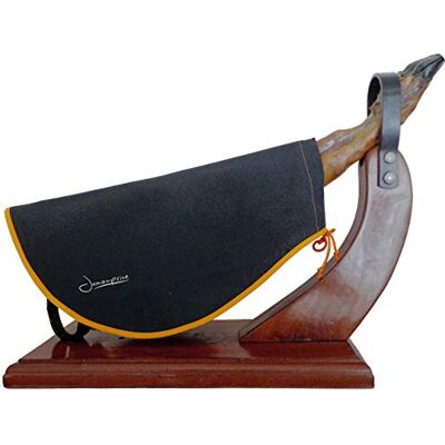 Jamonprive ham cover zwart met oranje rand ideaal voor het afdekken van serrano- of Iberische ham en Italiaanse Prosciutto Jamonprive ham cover zwart met oranje rand ideaal voor het afdekken van serrano- of Iberische ham en Italiaanse Prosciutto