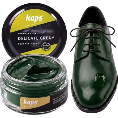 Kaps Delicate Cream Professionele crème Schoencrème en verzorging voor het reinigen en opfrissen van natuurlijk leer en kunstleer (50 ml) Pour cuir naturel et synthétique, soin nourrissant pour chaussures, plusieurs couleurs 50ml - 1.70 fl.oz. Kaps Delicate Cream Professionele crème Schoencrème en verzorging voor het reinigen en opfrissen van natuurlijk leer en kunstleer (50 ml) Pour cuir naturel et synthétique, soin nourrissant pour chaussures, plusieurs couleurs 50ml - 1.70 fl.oz.