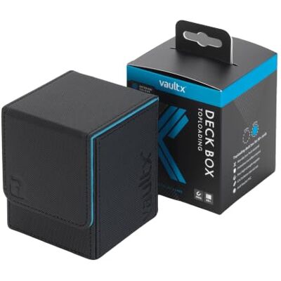 Vault X Exo-Tec Modulaire Top Open Box voor 100+ TCC-kaarten, magnetisch deksel, compatibel met Commander en Standard-kaarten (zwart/blauw) Vault X Exo-Tec Modulaire Top Open Box voor 100+ TCC-kaarten, magnetisch deksel, compatibel met Commander en Standard-kaarten (zwart/blauw)
