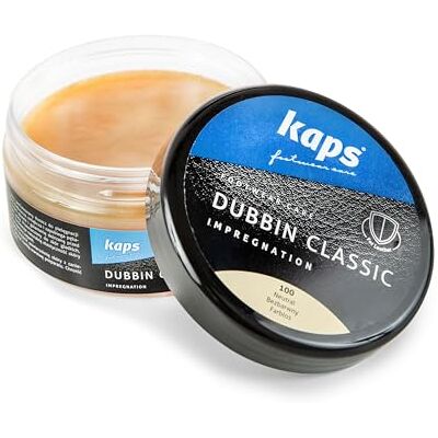 Kaps Dubbin Classic Ledervet, impregneert en behoudt leer, laat een aangename geur achter voor schoenen, laarzen, rijzadels, meubels en leren artikelen, 200 ml, neutraal, 200 200 ml (Lot de 1) Kaps Dubbin Classic Ledervet, impregneert en behoudt leer, laat een aangename geur achter voor schoenen, laarzen, rijzadels, meubels en leren artikelen, 200 ml, neutraal, 200 200 ml (Lot de 1)