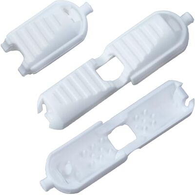 AERZETIX 24 stuks 17 mm opvouwbare koorduiteinden voor touw touw kleur wit van kunststof naaiprojecten voor knutselwerk AERZETIX 24 stuks 17 mm opvouwbare koorduiteinden voor touw touw kleur wit van kunststof naaiprojecten voor knutselwerk