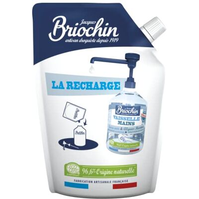 Briochin Jacques navulvloeistof voor afwasmiddel en handen, 3 x 500 ml Briochin Jacques navulvloeistof voor afwasmiddel en handen, 3 x 500 ml