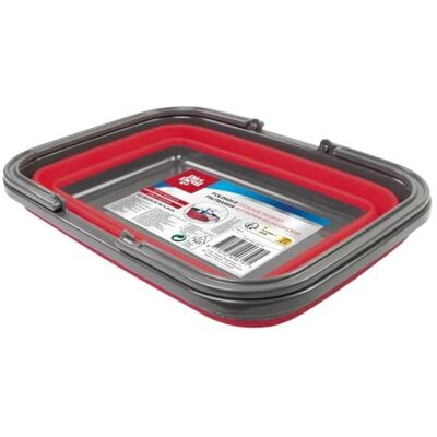 Dirt Devil Opvouwbare emmer, 17 liter, 38 x 28,5 x 16/4,5 cm, ruimtebesparend, perfect voor reiniging en camping, rood Dirt Devil Opvouwbare emmer, 17 liter, 38 x 28,5 x 16/4,5 cm, ruimtebesparend, perfect voor reiniging en camping, rood