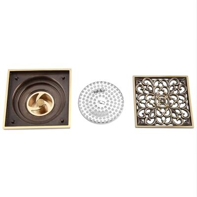 Garosa 10 CM Vloerafvoer Vloer Sifon Antiek Messing Afval Zeef Cover Grid voor Thuis Keuken Badkamer Toilet Wasserij Outdoor Tuin (#1) Garosa 10 CM Vloerafvoer Vloer Sifon Antiek Messing Afval Zeef Cover Grid voor Thuis Keuken Badkamer Toilet Wasserij Outdoor Tuin (#1)
