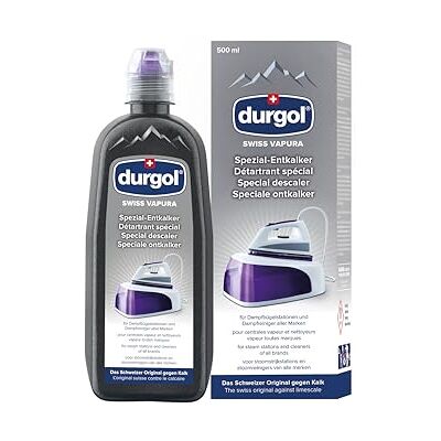Durgol swiss vapura speciale anti-kalkontkalker voor stoomstrijkstations en stoomreinigers verwijdert effectief kalk 1 x 500 ml, niet van toepassing Durgol swiss vapura speciale anti-kalkontkalker voor stoomstrijkstations en stoomreinigers verwijdert effectief kalk 1 x 500 ml, niet van toepassing