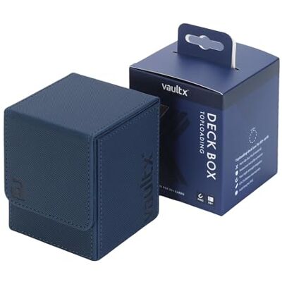 Vault X ® Large eXo-Tec Premium Deck Box Groot formaat Opbergbox voor kaarten met meer dan 100 vakjes PVC-vrije kaarthouder voor TCG (Blauw) Vault X ® Large eXo-Tec Premium Deck Box Groot formaat Opbergbox voor kaarten met meer dan 100 vakjes PVC-vrije kaarthouder voor TCG (Blauw)