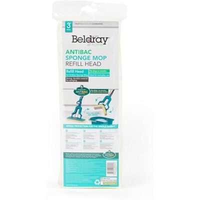 Beldray LA080813UFEU7 Refill Head, reservepad voor mop LA026477PK10UFEU, Easy Wring, herbruikbare niet-schuurbestendige sponsmop, geen strepen en druppels, sterk en duurzaam, sterk absorberend, grijs/blauw Beldray LA080813UFEU7 Refill Head, reservepad voor mop LA026477PK10UFEU, Easy Wring, herbruikbare niet-schuurbestendige sponsmop, geen strepen en druppels, sterk en duurzaam, sterk absorberend, grijs/blauw