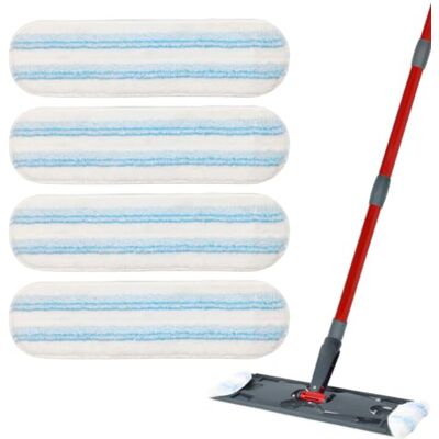 Frogetu Set van 4 vervangende microvezelhoezen compatibel met Vileda H2PrO Microvezelhoes voor platte mop Machinewasbaar Herbruikbaar Voor alle harde vloeren Frogetu Set van 4 vervangende microvezelhoezen compatibel met Vileda H2PrO Microvezelhoes voor platte mop Machinewasbaar Herbruikbaar Voor alle harde vloeren