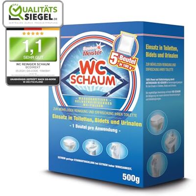 Sauber Meister Toiletreinigingsschuim 5 x 100 g Sauber Meister Toiletreinigingsschuim 5 x 100 g