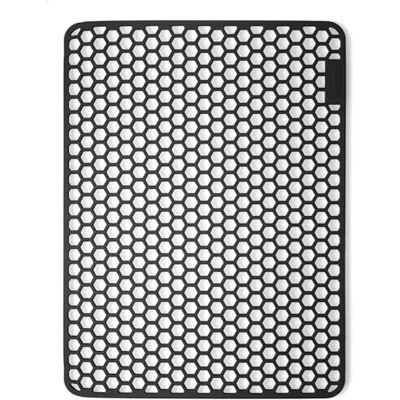 BODO ® Spoelbakmat 30 × 40 cm voor spoelbakken van 35 × 45 cm. Rechthoekige antislip en snelle afvoer. Beschermt gootsteen, servies en glazen tegen krassen. Kleur: zwart. BODO ® Spoelbakmat 30 × 40 cm voor spoelbakken van 35 × 45 cm. Rechthoekige antislip en snelle afvoer. Beschermt gootsteen, servies en glazen tegen krassen. Kleur: zwart.