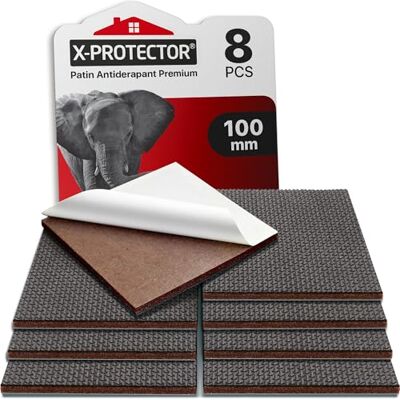X-Protector Antislip pads 8 stuks 100 mm premium rubberen pads Zelfklevende antislippads – rubberen pads – ideaal voor de bevestiging van meubels X-Protector Antislip pads 8 stuks 100 mm premium rubberen pads Zelfklevende antislippads – rubberen pads – ideaal voor de bevestiging van meubels